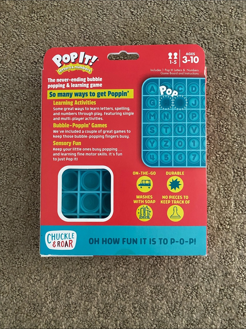 Pop It! Letters & Numbers - Picture 6 of 11